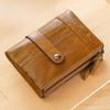 Мужской короткий кошелек Crazy Horse Leather Retro - визитница из натуральной коровьей кожи
