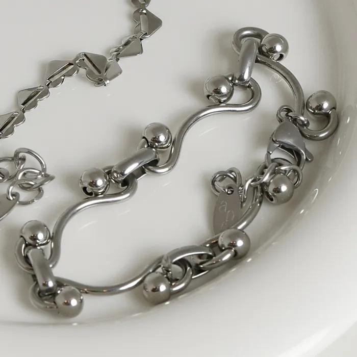 [Носит Иэн из Hearts to Hearts] Цепь Twiner Bold Chain B.