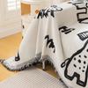 Ins Simple Cartoon Sofa Towel Chenille All-inclusive Universal Sofa Cover Fabric Four Seasons Universal Sofa Cover Sofa Blanket