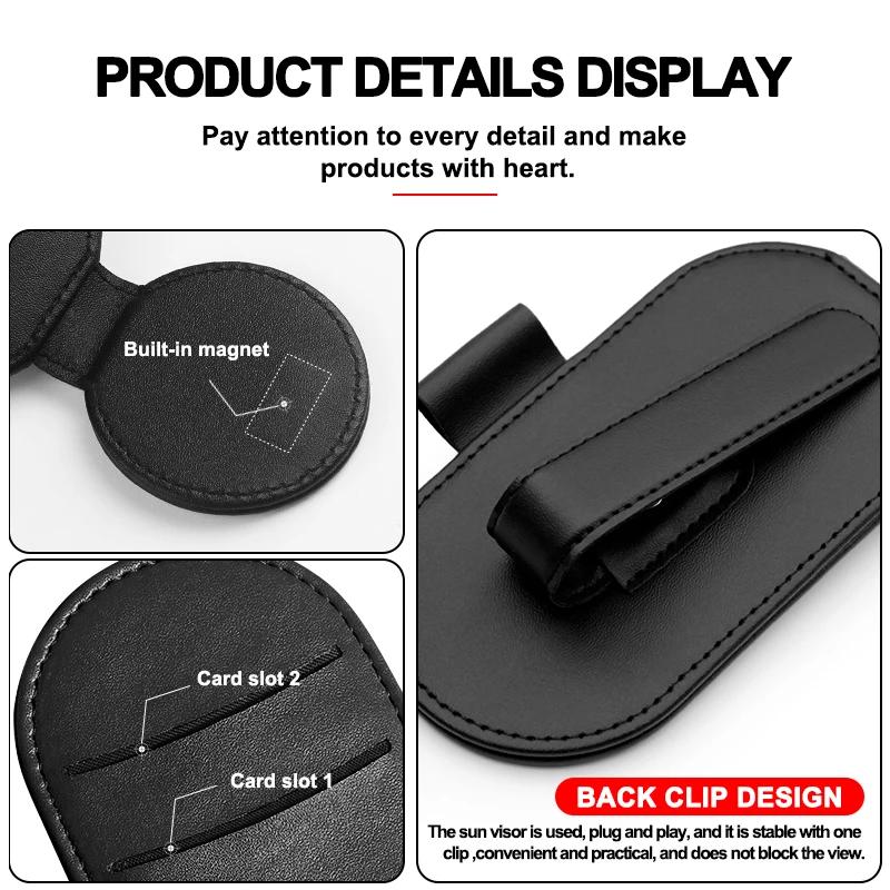 MEA4 Car Multifunction Sunglasses Clip Card Ticket Holder Stand Eyeglasses Stickers For Mercedes-Benz C450 C180 C200 C220 C250 C300