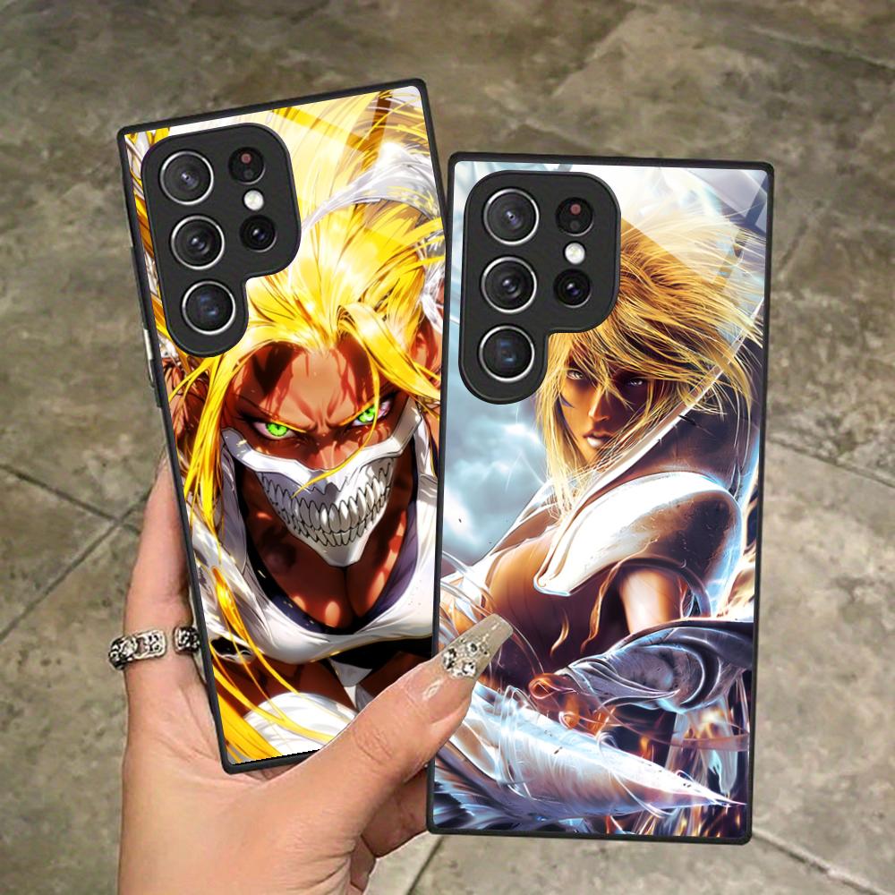 Чехол для телефона Bleach Tier Harribel для Samsung Galaxy A56 55 54 53 52 51 36 35 34 23 16 15 5G Стеклянный Цветной Чехол для Телефона