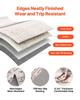Large Area Rug 5x7 ft Anti-Skid and Tear-Resistant Floor Mat Modern Beige