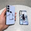 Милый пингвин для Samsung Galaxy S23 S24 S25 Ultra S22 Plus S21 Черный Мягкий чехол Водонепроницаемый Мягкий чехол