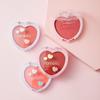 4 Colors Blush Long Lasting Face Blusher Love Palette Soft Powder Smooth Texture Professional Women Makeup