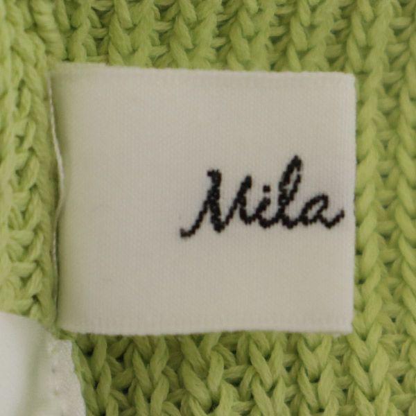 Mila Owen Five-quarter sleeve Linen blend puff sleeve knit pullover knit Women Used