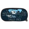 Professional Nylon Pencil Case With Sally Face Cartoon Print Design For Students And Office Workers