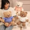 Bear Plush Teddy Stuffed With Cozy Sweater Soft Huggable Bedtime Gift Companion
