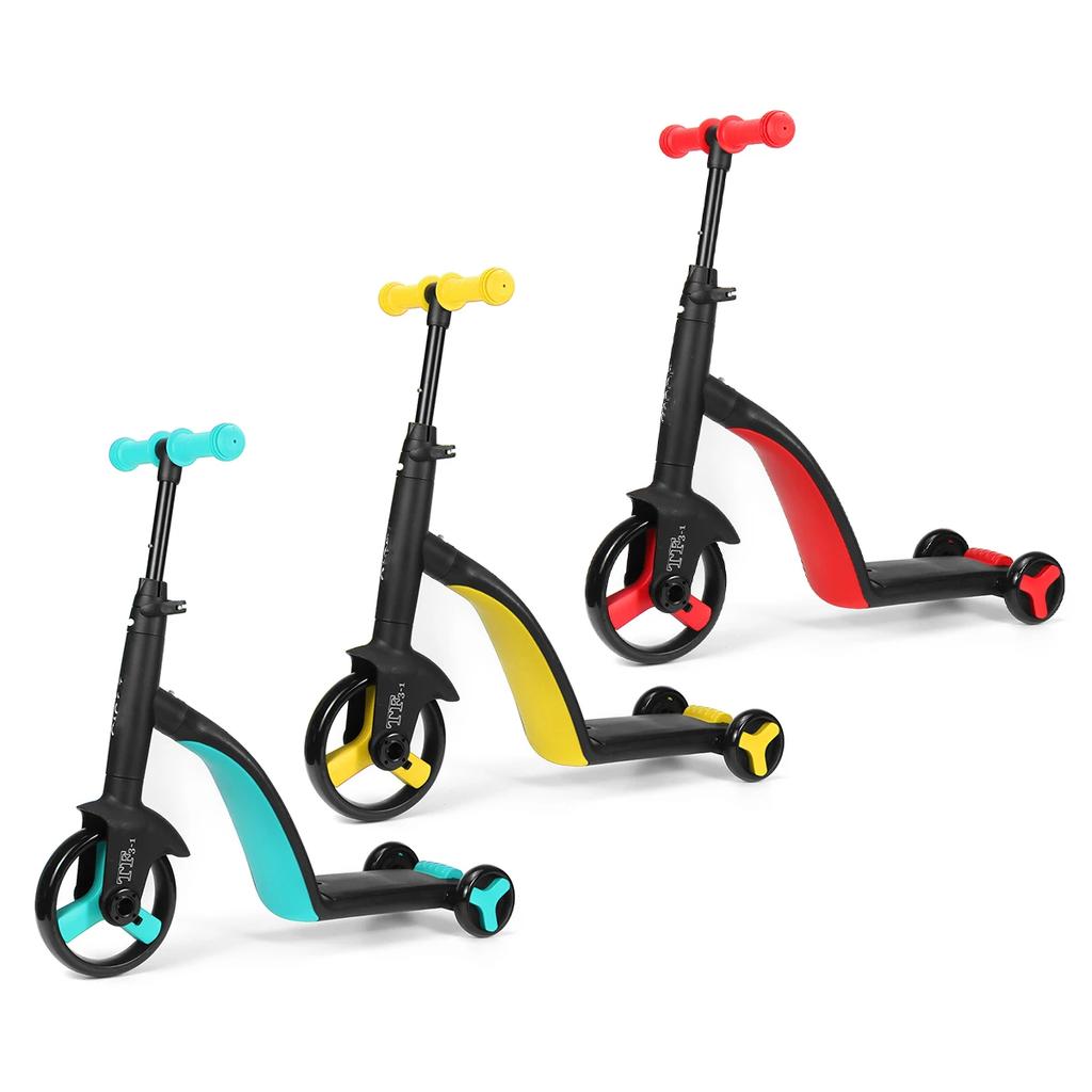 Детский балансировочный велосипед 3 в 1, детский трехколесный велосипед для малышей, детские спортивные тренировочные ходунки, игрушки с регулируемой высотой для детей от 1 до 5 лет