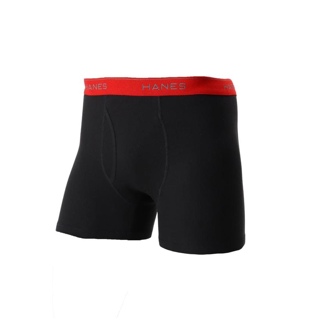 Hanes Боксеры-брифы и Размер M Мужские (3-Pack), Антибактериальный, Дезинфицирующий, Чистый, Дезодорирующий, Фронтальная загрузка, HM6EP703J, Черный/Серый/Красный/Темно-синий,