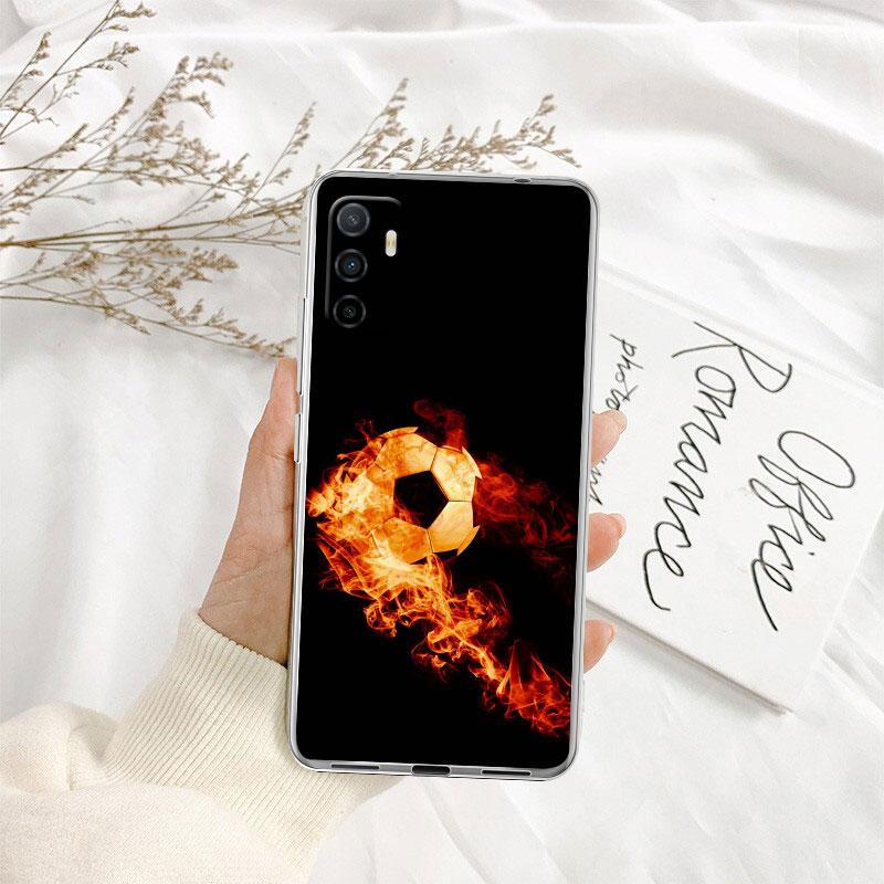 IK29 Football Soccer Transparent Phone Case for Motorola Moto Edge 20 30 40 50 S30 Fusion Ultra Pro Neo Lite + G200 G23