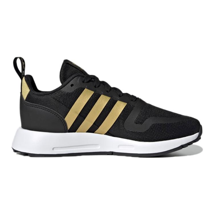 adidas Originals Multi J Износостойкие Низкие Детские Беговые Кроссовки Угольно-Черные Подростковые Q47130