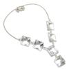 White Topaz Handmade 925 Sterling Silver Jewelry Necklace 18" U9t82