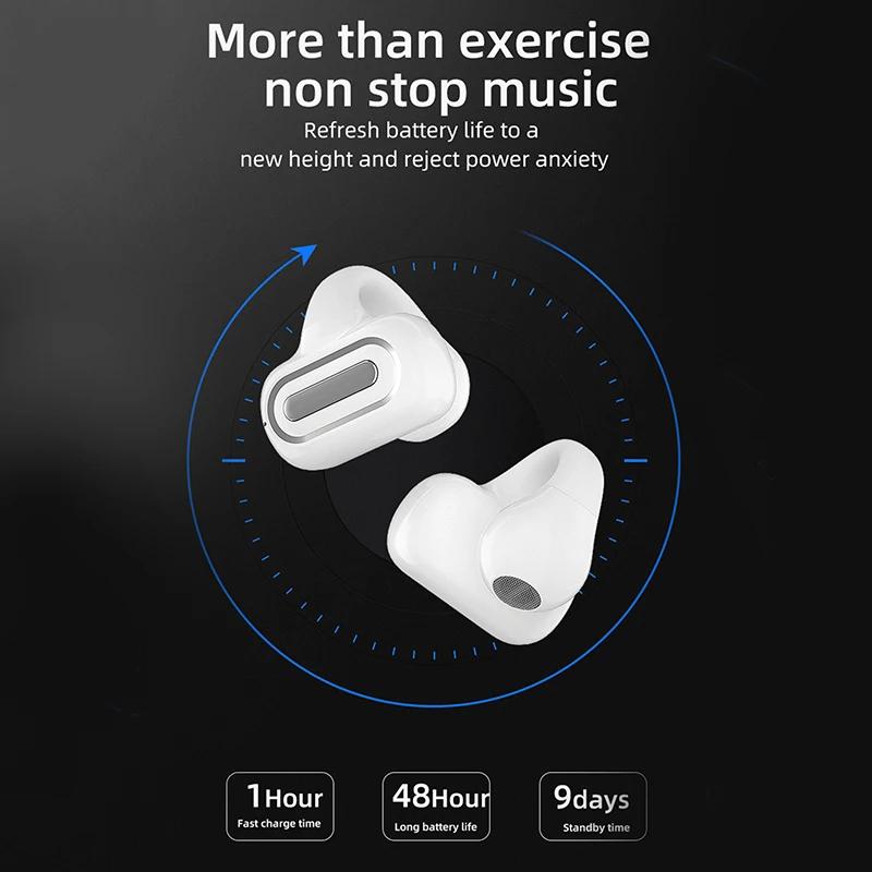 1 шт. Bluetooth-гарнитура с одним ушным зажимом, высокомощная беспроводная игровая гарнитура с одним ухом, концепция уха - костная проводимость