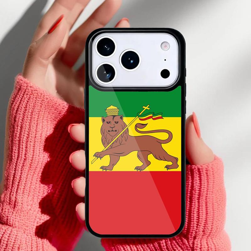 Чехол для телефона с флагом Эфиопии для iPhone 17 16 15 14 13 Pro Max Задняя крышка для 12 11 Pro Coque