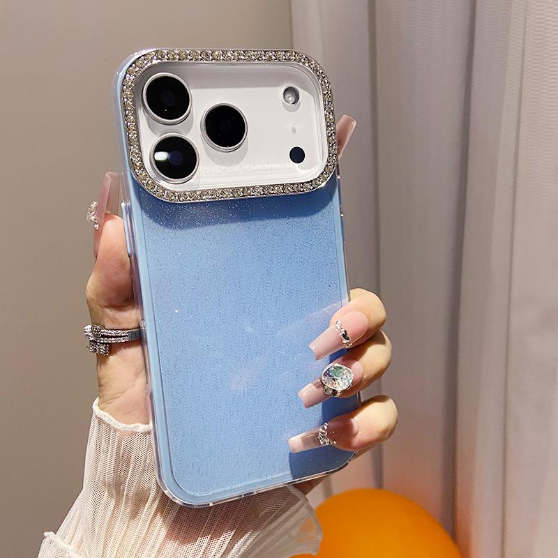 Роскошный чехол для телефона с блестками и стразами для IPhone 17 Air 16 Pro Max 15 14 13 12Pro, 2-в-1, противоударная задняя крышка Caque