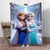 Персонализированное именное одеяло, Disney Cartoon Frozen Princess Elsa, теплые одеяла для взрослых и детей и удобные одеяла