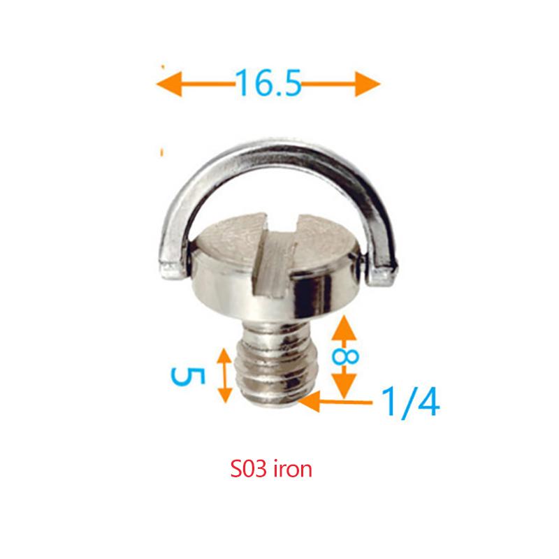 Винт адаптера быстросъемной пластины. Винт штатива с D-образным кольцом 1/4 дюйма. Монтажный адаптер.