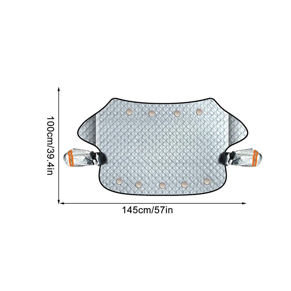 Автомобильный чехол для лобового стекла от снега, защитный чехол от замерзания для лобового стекла, мягкий внутренний слой, защитные принадлежности для внедорожников, седанов и мини
