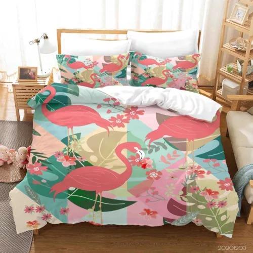 Comforter Flamingo Bed Decoration First Choice Gift Suitable For Children Boys Girls And Adults Comfortable Breathable
