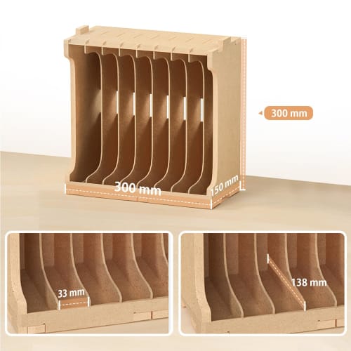 Bucasso Runner Stand, Plastic Model Stand, Paint Rack, Model Tool Storage Rack, MDF Material, Parts Stand for Models, Gunpla, Plastic Models, Runners,