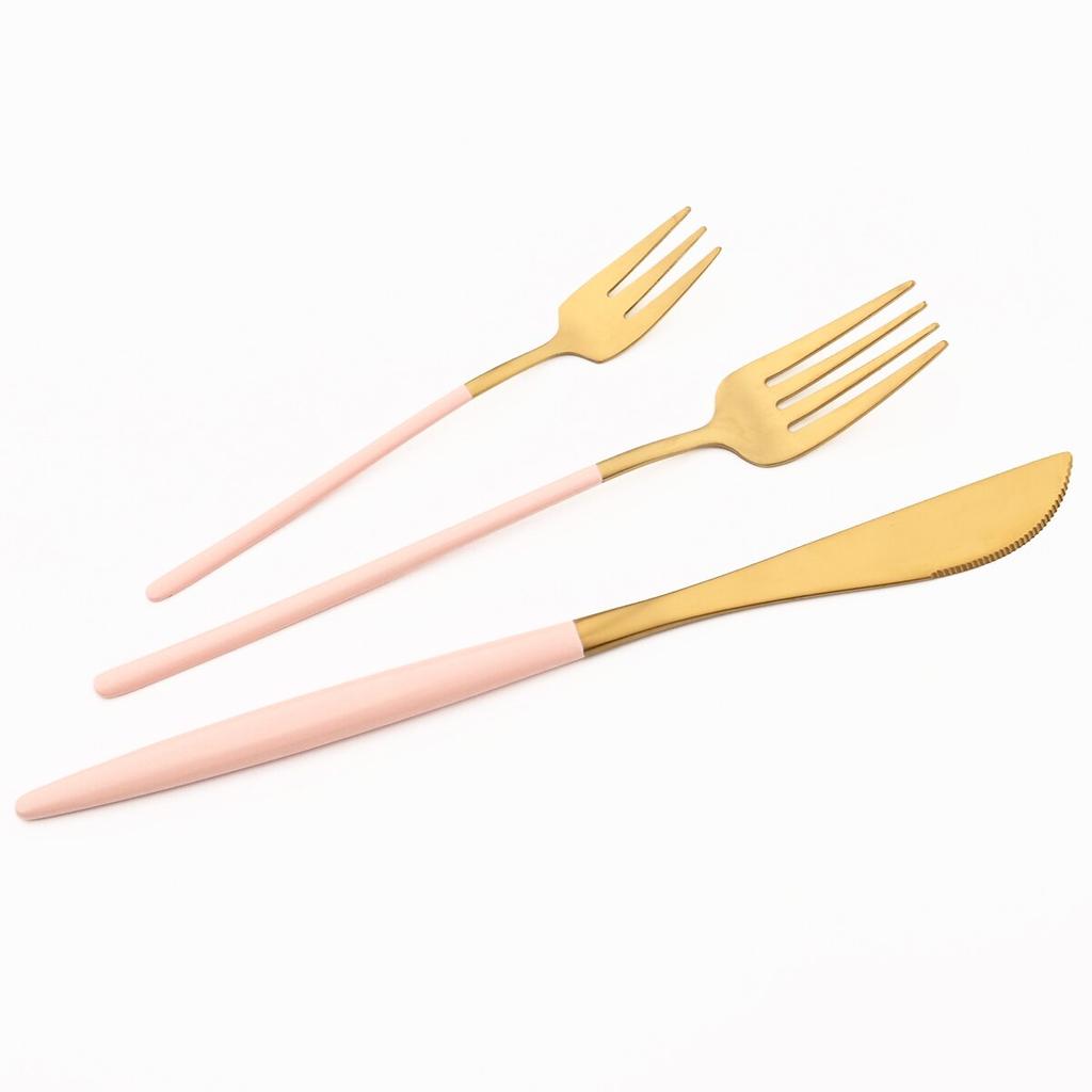 Matte Gold Stainless Steel Dinnerware Cutlery Set Dinner Knife Forks Coffee Spoon Silverware Kitchen Flatware Tableware Sets