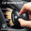 Car Interior Cleaning Brush Conditioner Air Outlet Soft Fur Clean Brushes for Skoda Fabia Rapid Octavia Fabia Laura Superb 2 VRS