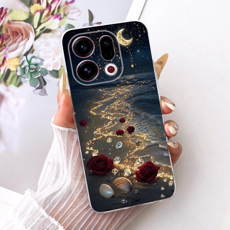 Clear For Oppo Find X9 Case Cover Cute Cat Fashion Butterfly Luxury Painted Soft Casing For Oppo CPH2797 PLJ110