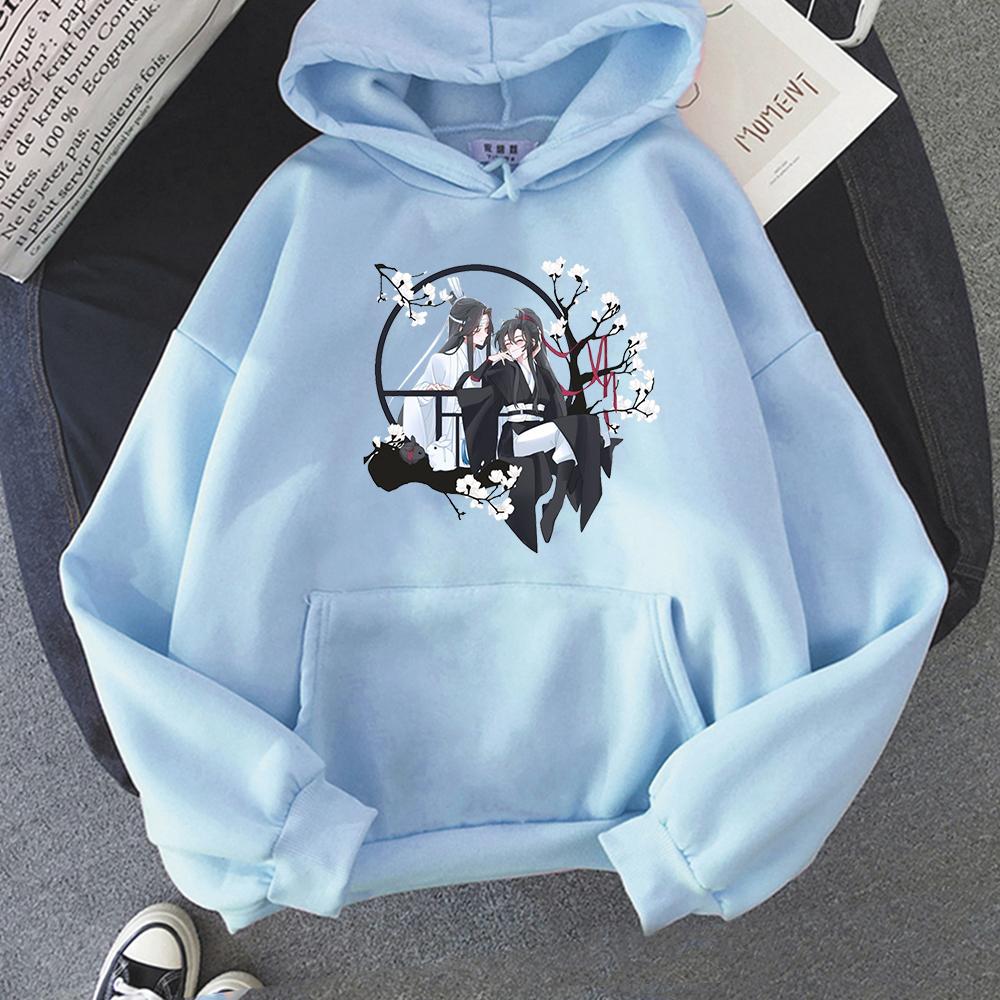 Anime Mo Dao Zu Shi Hoodie Streetwear Women The Untamed Lan WangJi Wei Wu Xian Print Hoodies Harajuku Itself Sweatshirt Moletom