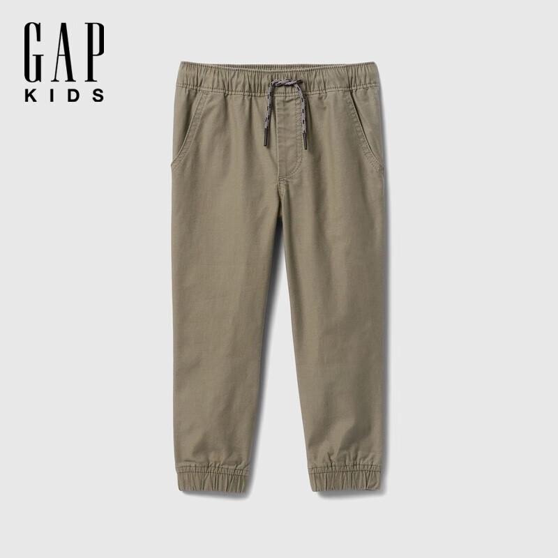 Gap Твиловые брюки цвета хаки с манжетами для мальчиков