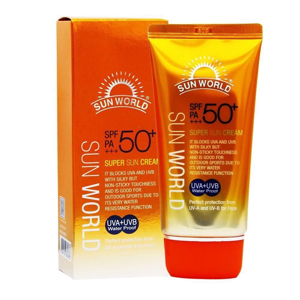 Sunworld Супер Солнцезащитный Крем ZNGJWVQS 80 мл SPF 50+ PA+++