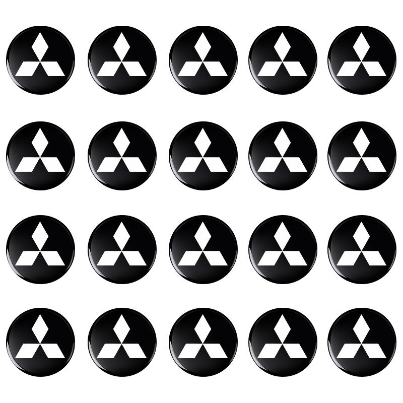 Car Stickers Mitsubishi Dedicated Key Shell Emblem Paster For Mitsubishi Outlander Lancer 10 9 ASX RALLIART Eclipse L200 Pajero
