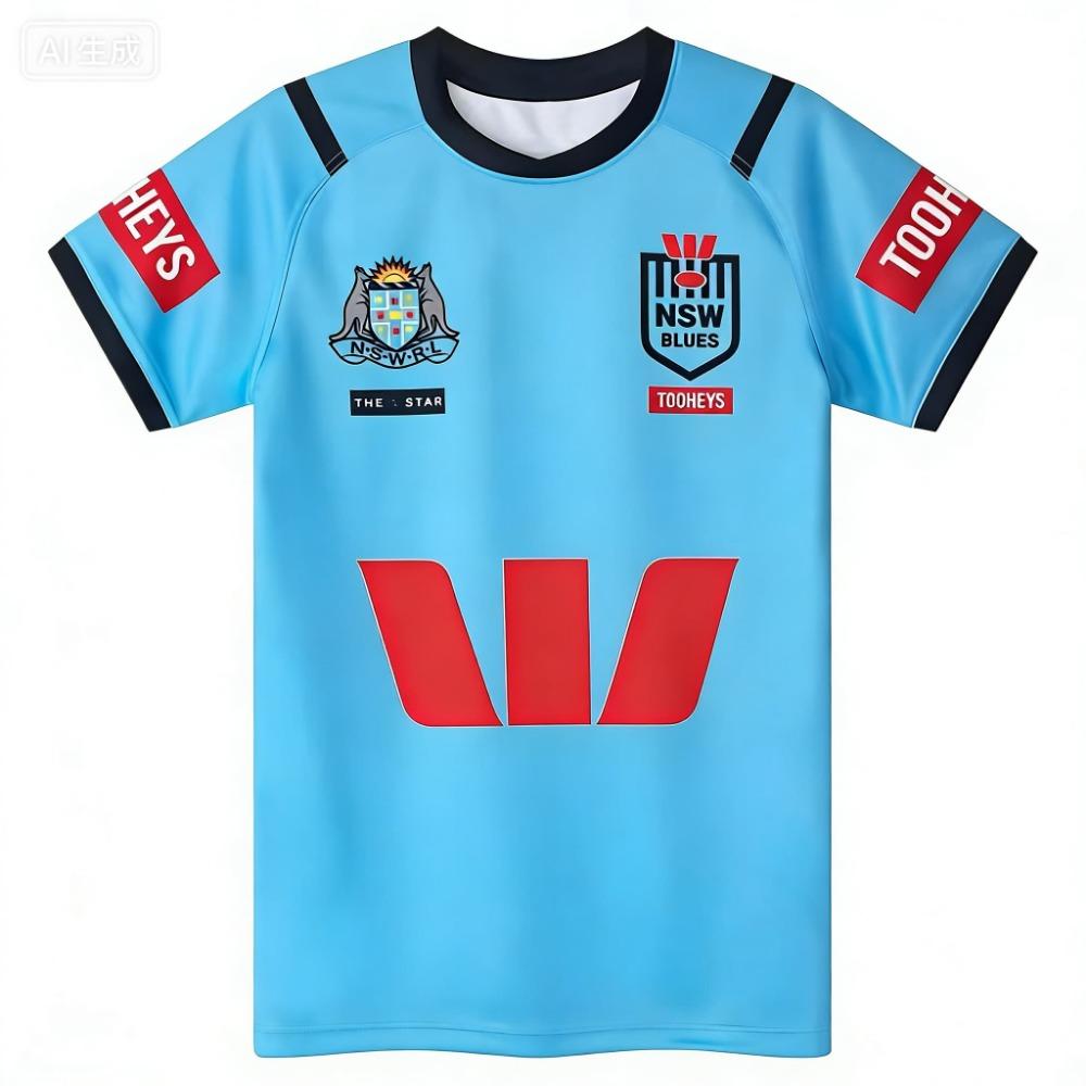 Иконическая регбийная форма NSW Blues State of Origin Домашняя Гостевая Тренировочная Дышащая Быстросохнущая Рубашка Для Преданных Болельщиков