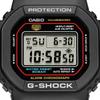 Casio Мужские кварцевые часы G-SHOCK на полимерном ремешке, водонепроницаемость 200 м, ударопрочность, будильник, DW-5600RL-1