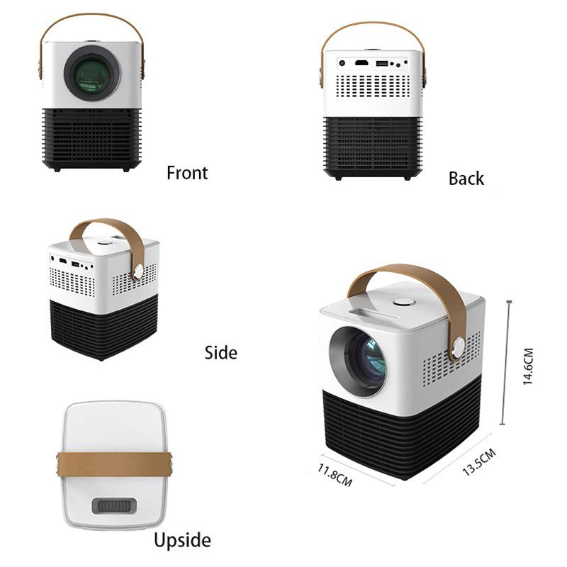Vivicine LED Mini Projector,Pocket Home Theater Proyector with HDMI USB,Video Beamer Option Android Bluetooth Projetor