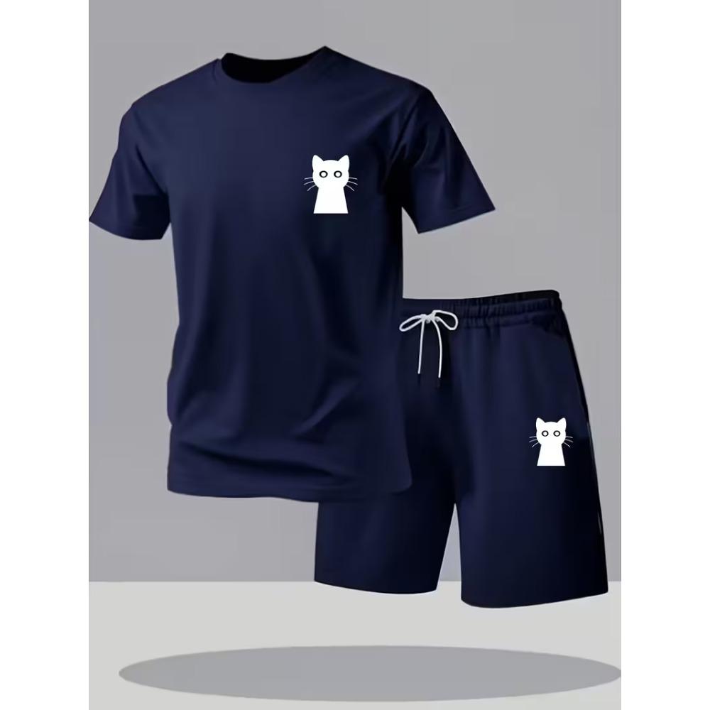 New Street Trendy Men's Summer Breathable Sportswear Short Sleeve