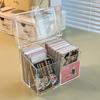 Rectangular Photo Card Collection Organizer Acrylic Small Card Storage Case  Jewelry