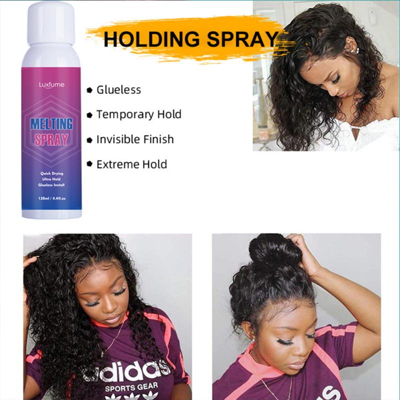 Профессиональный клей-спрей для париков на кружевной основе Невидимый Быстросохнущий Водостойкий Жидкий клей Безопасный