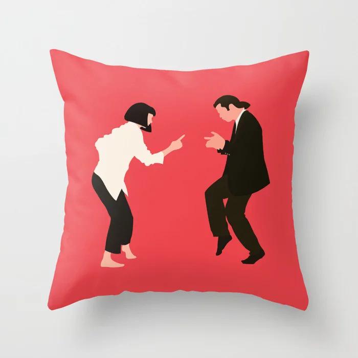 Новая красная клетчатая наволочка Домашняя ткань Подушка для дивана Чехол для подушки