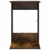 Side Table Smoked Oak 40 x 38 x 62.5 cm Wood Based Material