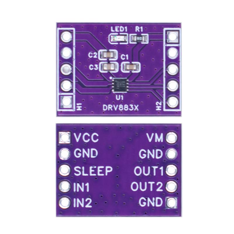 DRV8837 Dual Channel 1.8A DC H-Bridge & Stepper Motor Driver Module