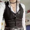 Костюм Жилет Пуговицы Грудь Жилет Куртка Без Рукавов Борцовка Жилет Смокинг Женский Жилет Леди Девочки
