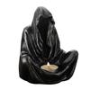 Halloween Ghost Wizard Candle Holder Resin Figurine Scented Tealight Candle Candlestick Table Centerpiece Desktop Decoration