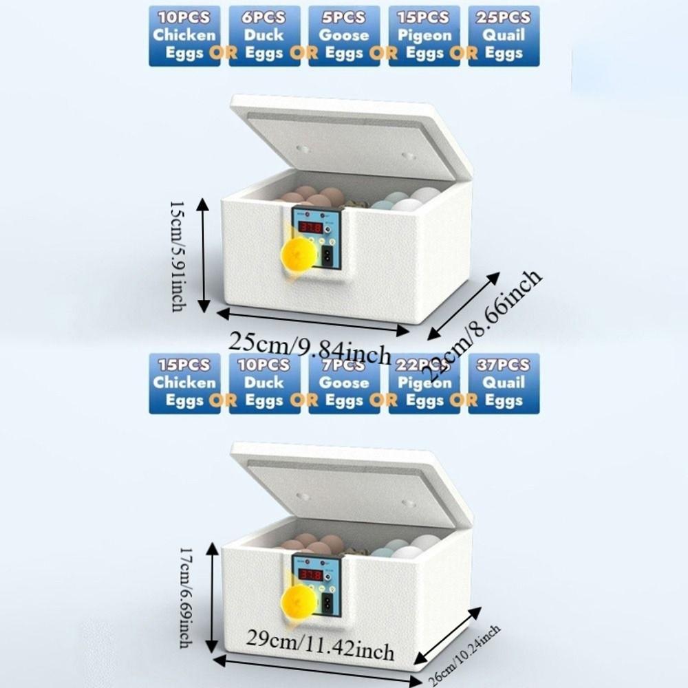 Digital Display Poultry Smart Incubator Foam Insulation Eggs Hatcher Machine  Farm