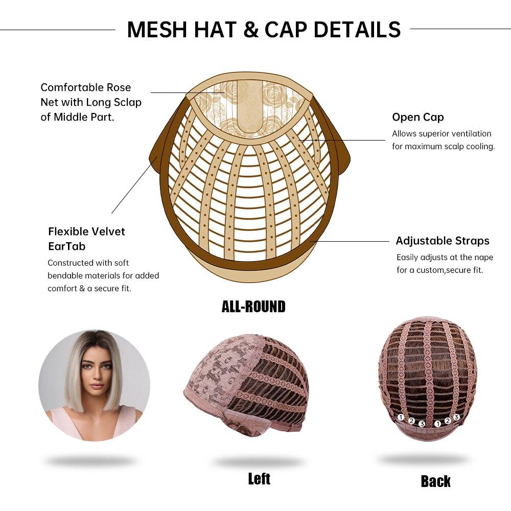 ALAN EATON Короткий прямой синтетический парик боб для женщин, платиновые блондинки, парики с темными корнями, косплей, мелированные волосы, термостойкие