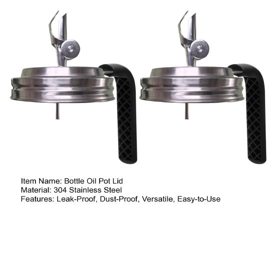 Крышка-носик для наливания для банок Ball с обычным горлышком, крышка-дозатор для масла, уксуса, сиропа, молока, пылезащитные крышки из нержавеющей стали