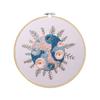 Painting Flowers Pattern Embroidery Kit DIY Crafts Cross Stitch Kit Set Handmade Needle Thread Suit