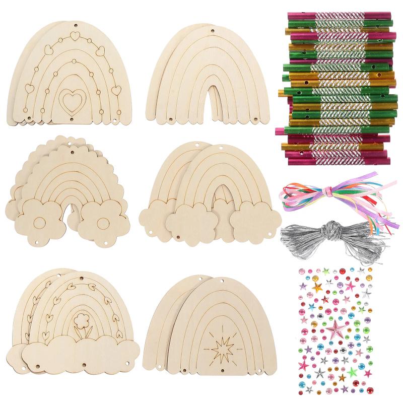 3D Butterfly Wind Chime Kit for Kids Make Your Own Butterfly Wind Chime Wooden Arts and Crafts for Kids DIY To Paint Butterfly