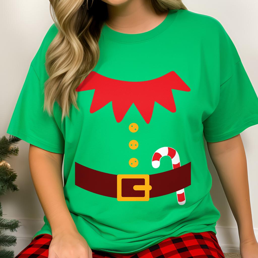 Elf costume shirt, Christmas party Tee, Elf Suit, Funny Christmas Shirt