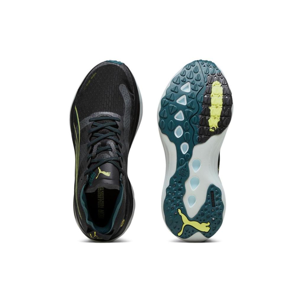 Puma ForeverRun Nitro Winter Black Malachite Yellow Мужские кроссовки Yellow-Burst 378472-01