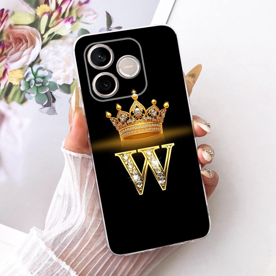 Для Honor 600 Lite Honor600 2026 Модный чехол для телефона с буквой-короной Для Honor 600 600Lite 5G Мягкие силиконовые TPU чехлы